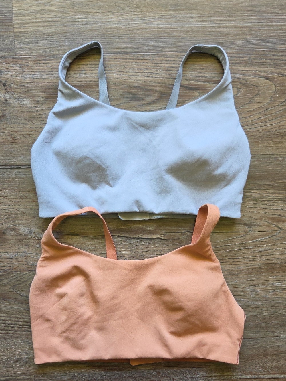 Lululemon Athletic Padded Bra Lot Size 10 C / D Tan And Blue